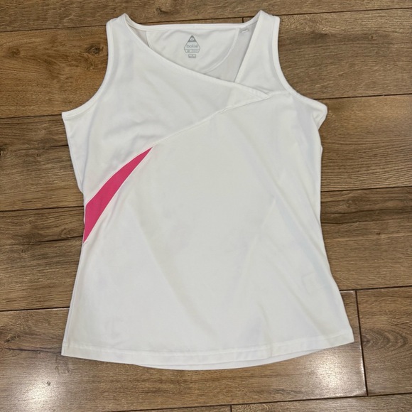 Bolle Tank Top‎ Womens Small White Athletic Sleeveless Asymmetrical Accent - Picture 1 of 5